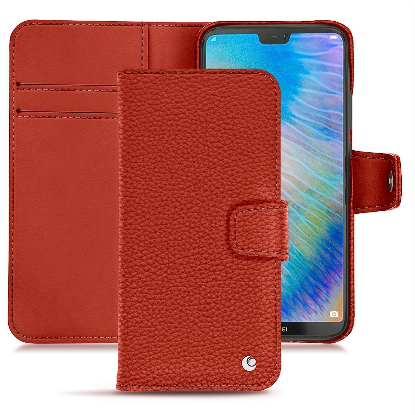 Thumbnail - Noreve Lederschutzhülle Wallet (Huawei P20 Lite), Smartphone Hülle, Orange