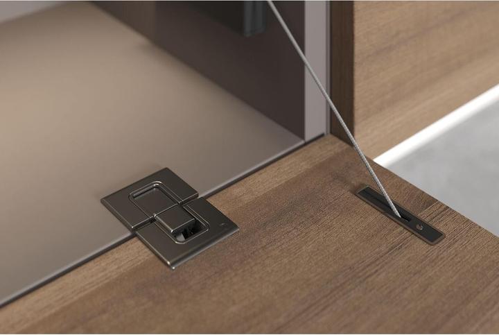Actual product image Italiana Ferramenta KIMANA SKIN flap hinge, 3-part, zamak black nickel-coloured