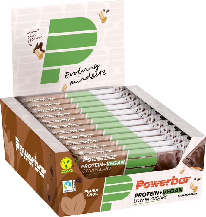 Immagine prodotto Powerbar Proteine Plus a basso contenuto di zuccheri Vegan (Arachide, Cioccolato, 1 pz., 504 g)