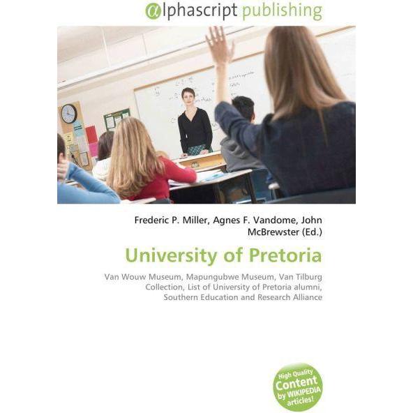 University of Pretoria, Fachbücher von Agnes F. Vandome, Frederic P. Miller, John McBrewster