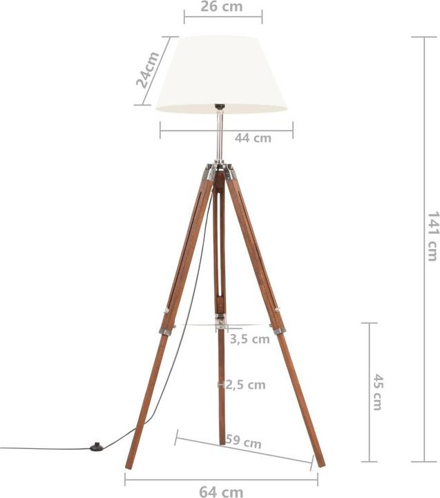 Actual product image vidaXL Stehleuchte (E27)