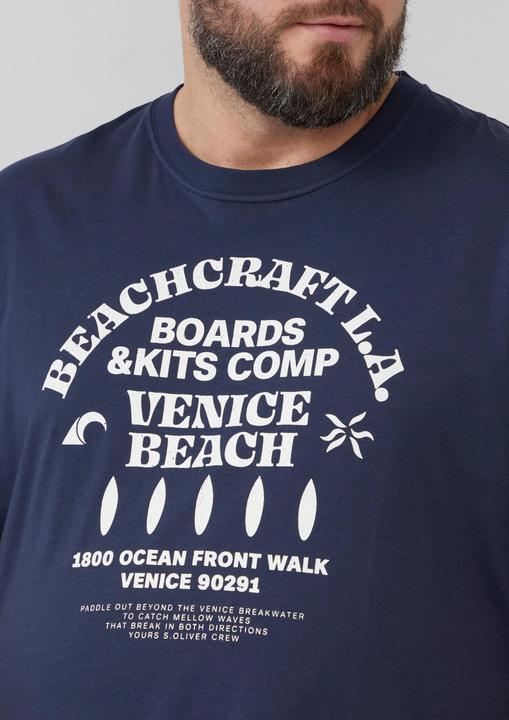 Immagine prodotto S.Oliver T-Shirt Baumwoll-T-Shirt mit Crewneck und Artwork (XXL)