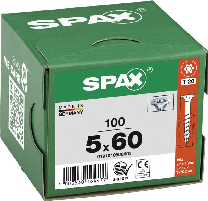 Produktbild Spax Senkmultikopf T-Star Plus T20 Teilgewinde Wirox (100 Schrauben pro Stück)