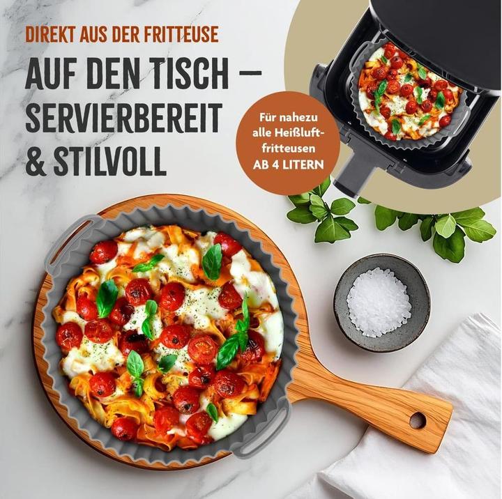 Produktbild KitchBo Silikonform, 20 x 20 x 6.3 cm, Schwarz
