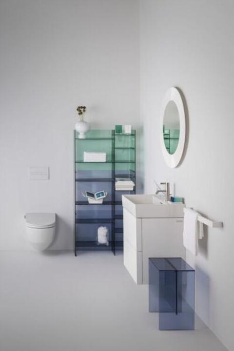 Produktbild Laufen Kartell Sound-rack Regal, B/T/H: 750/260/530 mm, H3893310 (75 x 26 x 53 cm)