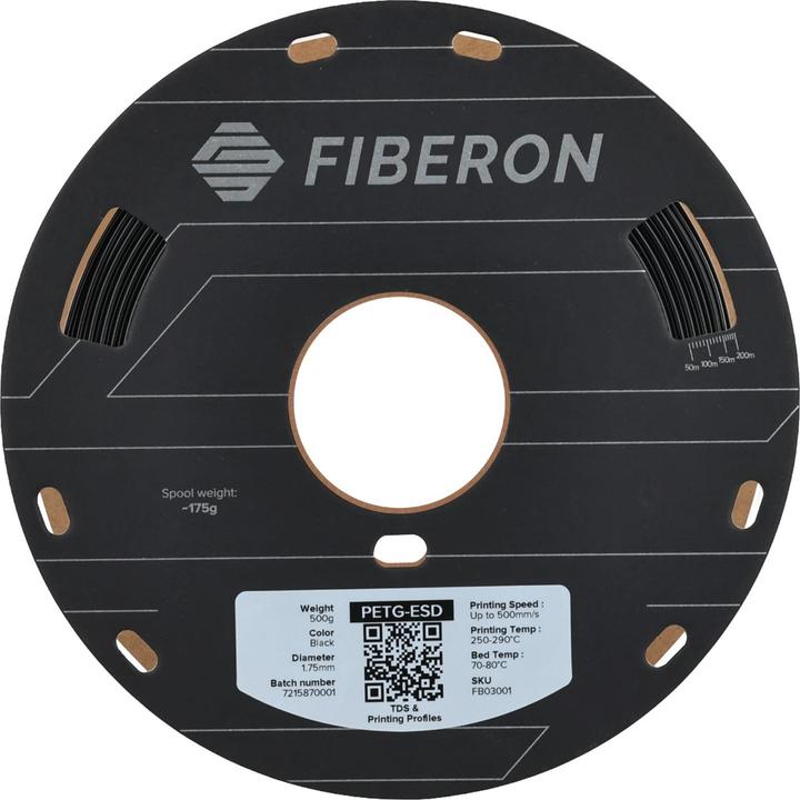 Produktbild Polymaker Fiberon™ PETG-ESD (PETG, 1.75 mm, 500 g)