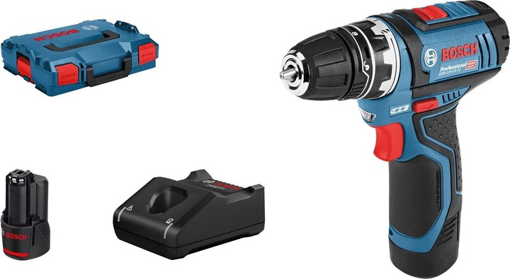 Batterij, Snellader, Draagtas, Boorhouder