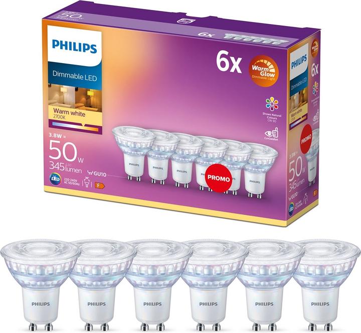 Immagine prodotto Philips argento (GU10, 3.80 W, 345 lm, 1 x, F)