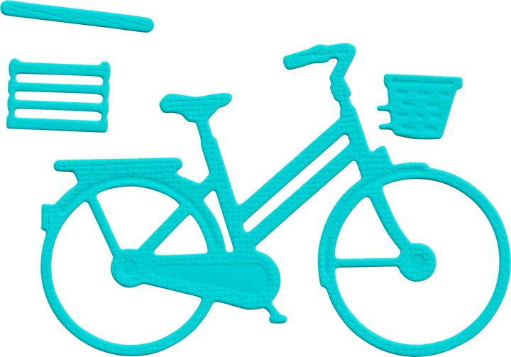 Image du produit Yvonne Creations Pochoir de découpe "Bicyclette avec panier".