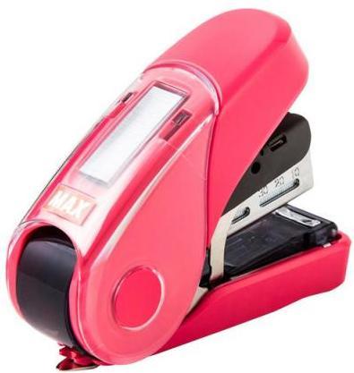 Immagine prodotto Max Cucitrice HD-10FL3K/P rosa, cucitrice piatta clinch (25 lamelle)