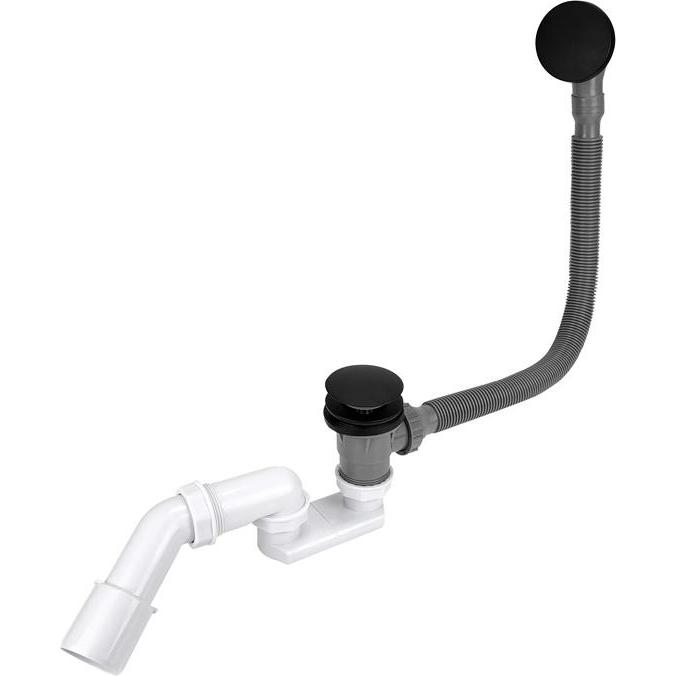 Tycner, Siphon, Bath Siphon Click-Clac Top Black Matt