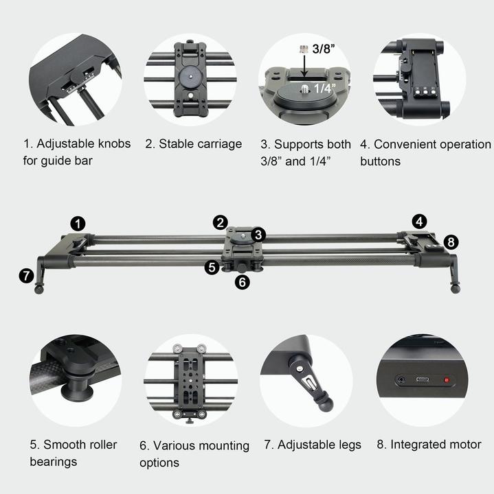 Immagine prodotto Konova G1 100cm Motorized Carbon Slider (KN-G1-100)