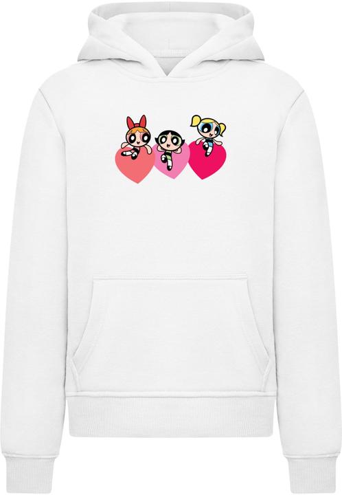 Produktbild Merchcode Kids The Powerpuff Girls - Triple Heart Basic Hoody - 189909 (110, 116)