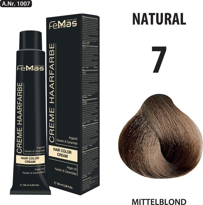 Image du produit FemMas (1.1) Teinture pour cheveux bleu-noir 100ml (Bleu-noir 100ml)