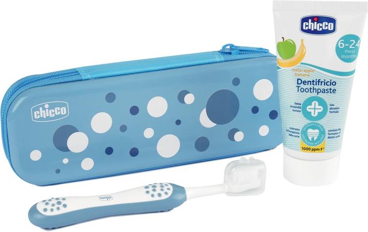Image du produit Chicco Kit bucco-dentaire BLUE POIS, avec fluor - 6m (1 x)