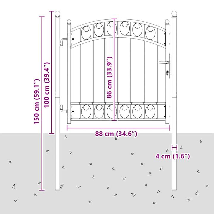 Image du produit vidaXL Gartentor