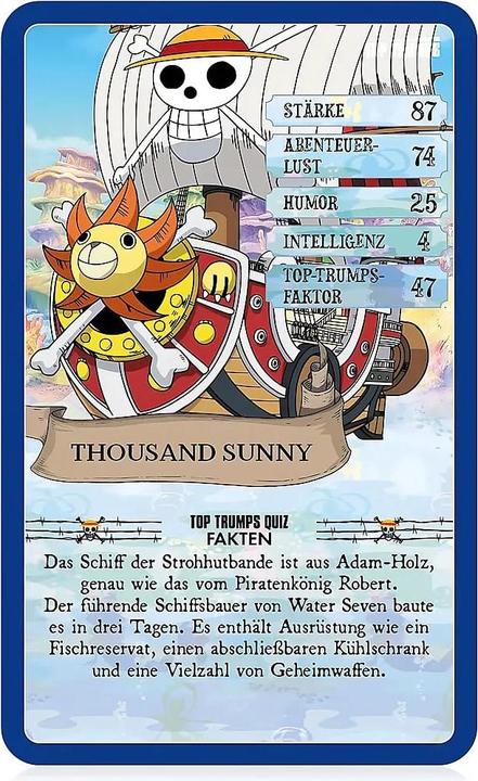 Actual product image Winning Moves Top Trumps One Piece Collectables, card game, from 2 players, from 8 years (DE edition) (German, 2 Players)