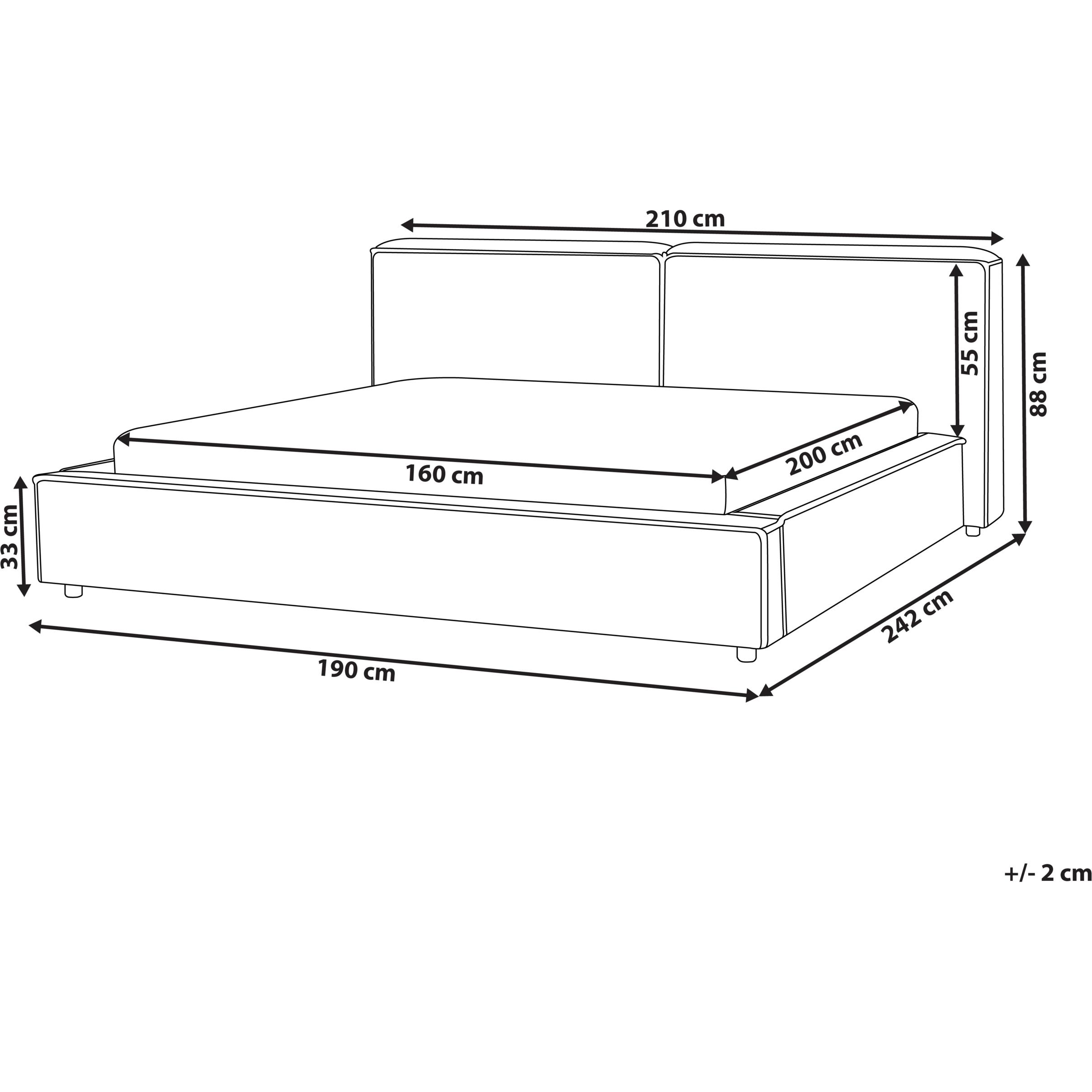 Thumbnail - Beliani, Bett, Linards (160 x 200 cm)