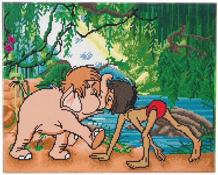 Actual product image Craft Buddy Jungle Book Friends, picture 40x50cm Crystal Art Kit