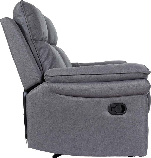 Immagine prodotto Mendler Poltrona cinema a 2 posti HWC-L94, funzione reclinabile Nosag sospensione tessuto/tessuto - grigio