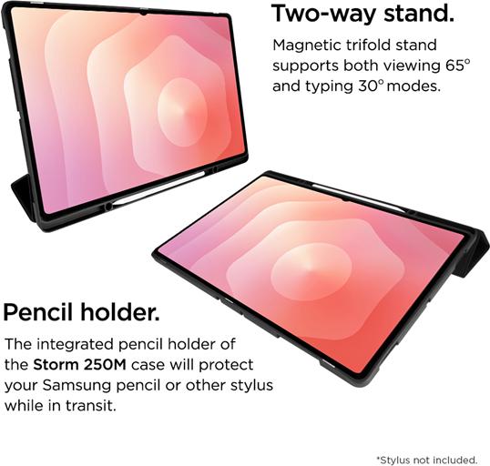 Actual product image Eiger Folio-Case mit Stylus-Halterung schwarz Storm 250m Stylus Case Black bulk (Galaxy Tab S11 Ultra)