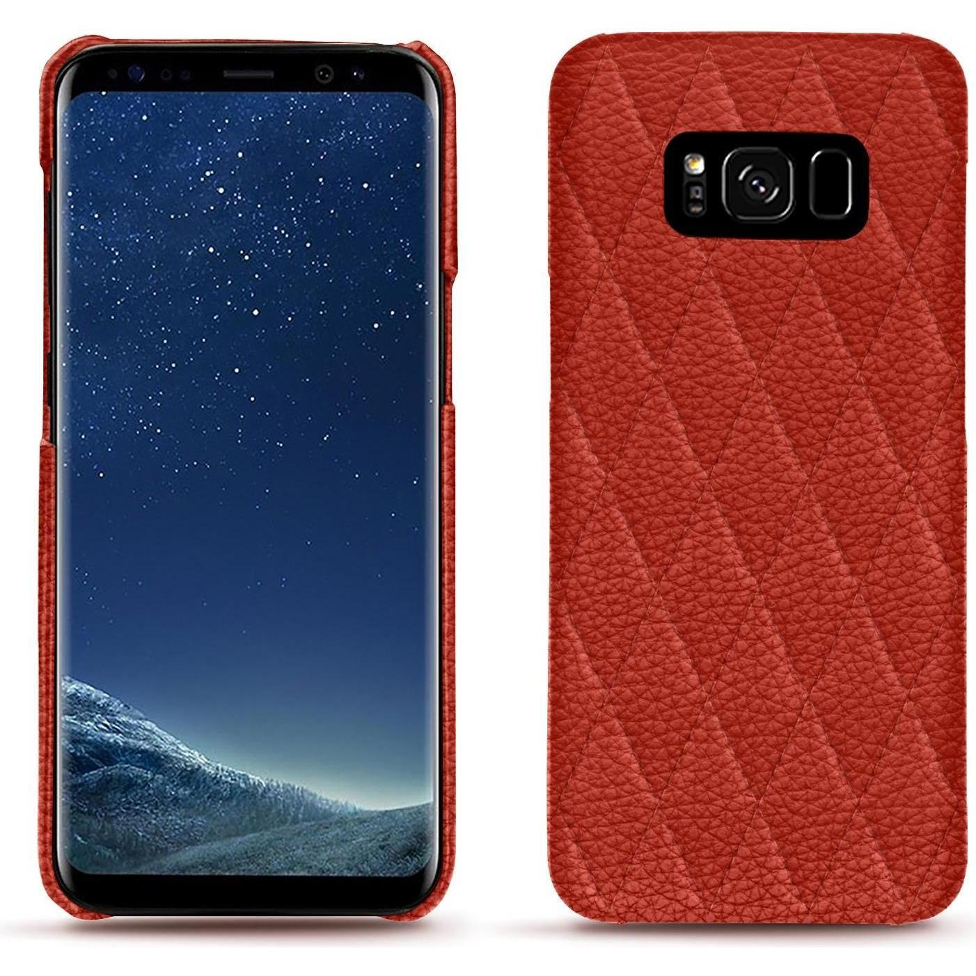 Noreve Lederschutzhülle (Samsung Galaxy S8), Smartphone Hülle, Orange