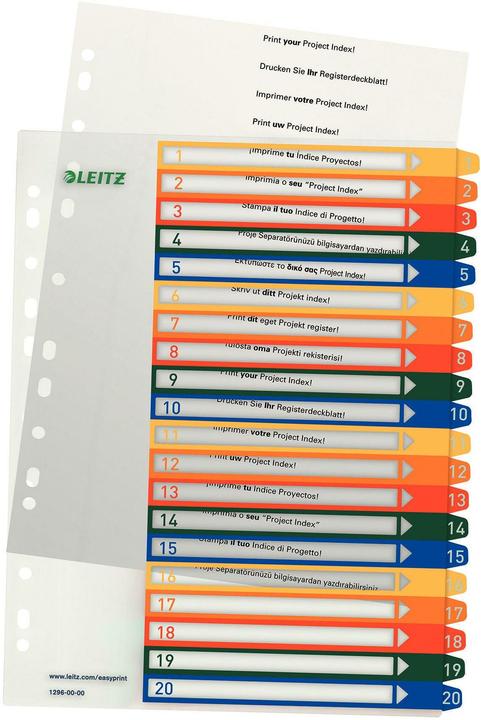Produktbild Leitz PC-beschriftbares Register