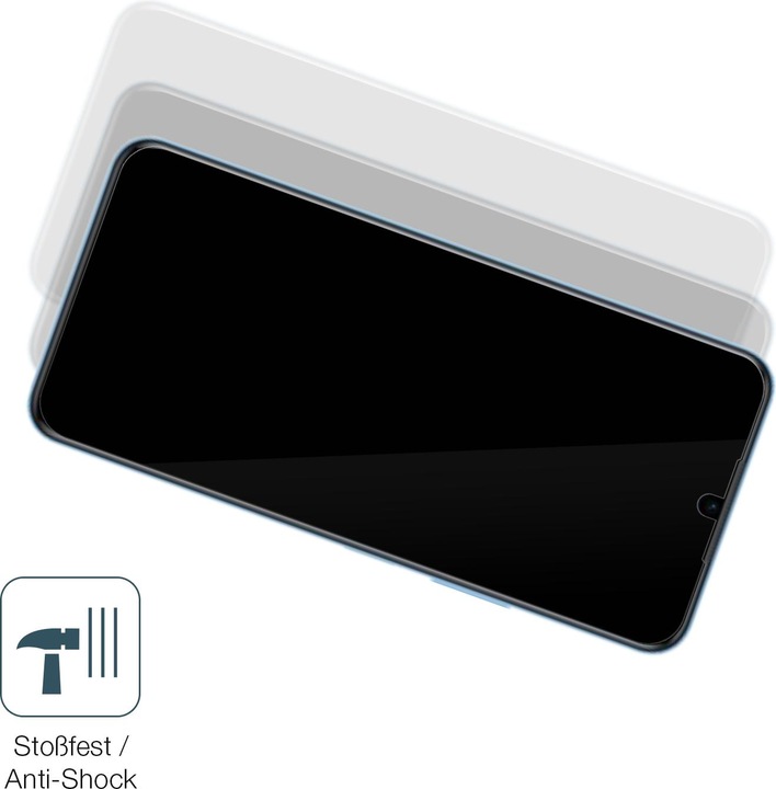 Actual product image Dipos Anti-Shock Screen Protector Clear (1 Piece, Vivo Y33T)