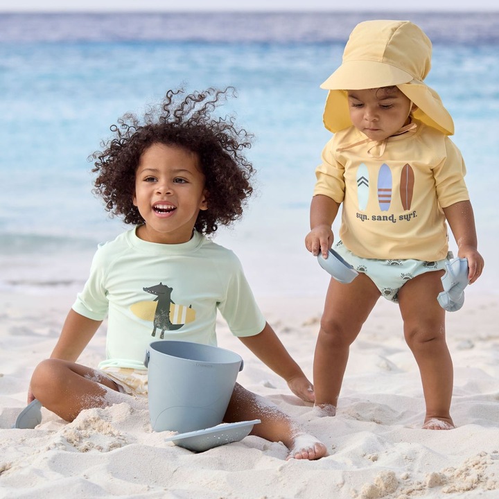 Actual product image Lässig Baby-Bademode Bade-Shirt LSF Short Sleeve Rashguard - Surfboards (74)