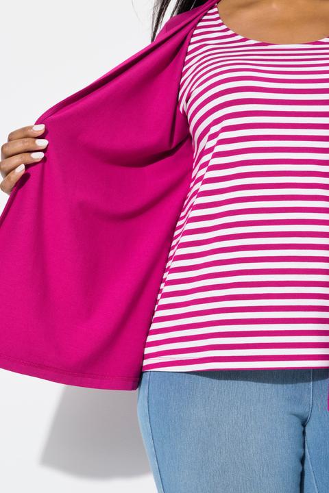 Produktbild Ulla Popken 2-in-1-Shirt, Ringel, Rundhals, Halbarm (58)
