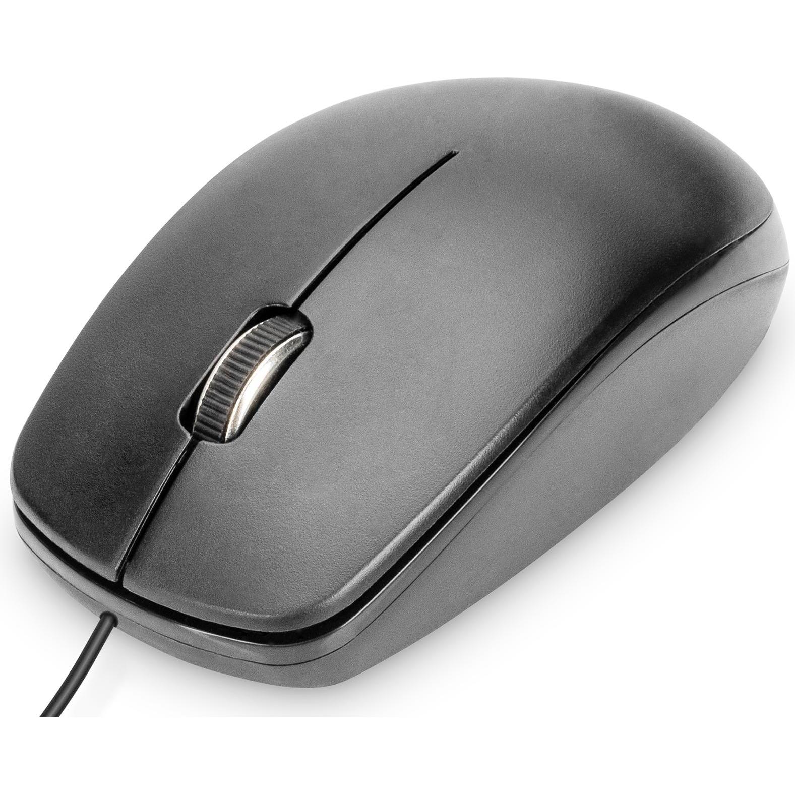 Digitus Tischhalterung (Kabelgebunden), Maus, Schwarz