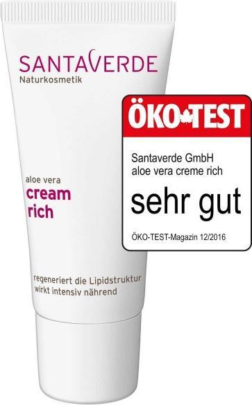 Image du produit SantaVerde Crème riche à l'aloe vera (30 ml, Crème de jour)