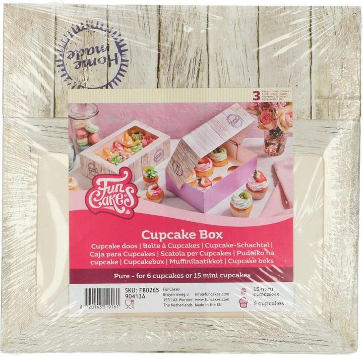 Produktbild FunCakes Pure Cupcake Box (3Stk)