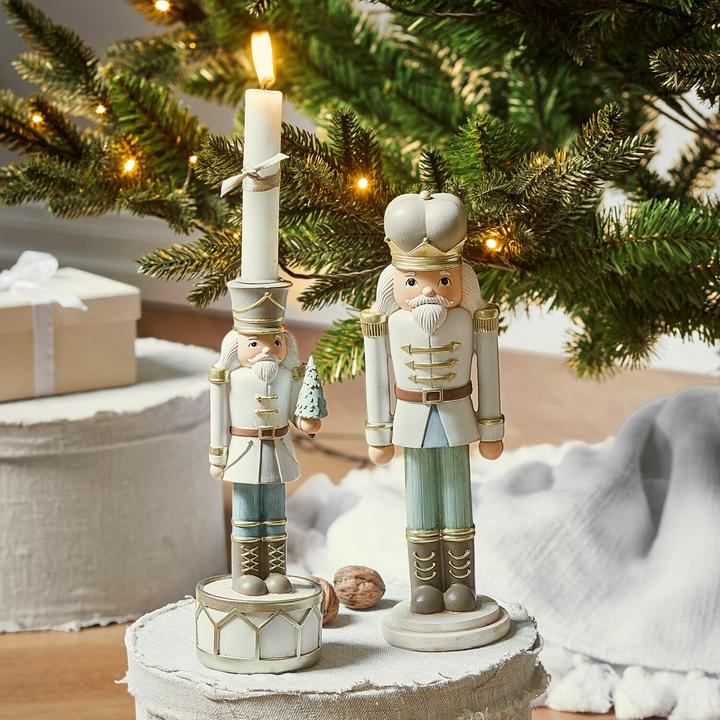 Actual product image Loberon Decorative Nutcracker with Candlestick Ellicott colourful