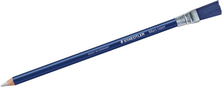 Actual product image Staedtler Mars Rasor 526 61 Eraser Pencil with Brush (Pack of 12), Blue