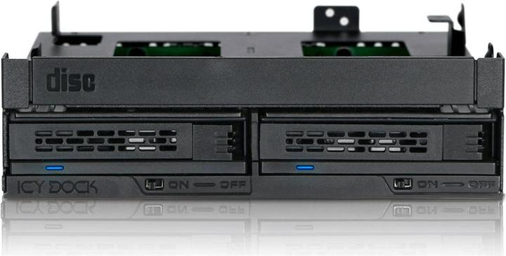 Actual product image Icy Dock 1x slim/2x 2.5" MB723SPO-B