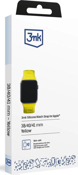 Produktbild 3MK Silicone Watch Strap żółty/yellow dla Apple Watch 38/40/41mm (Edelstahl, Silicone)