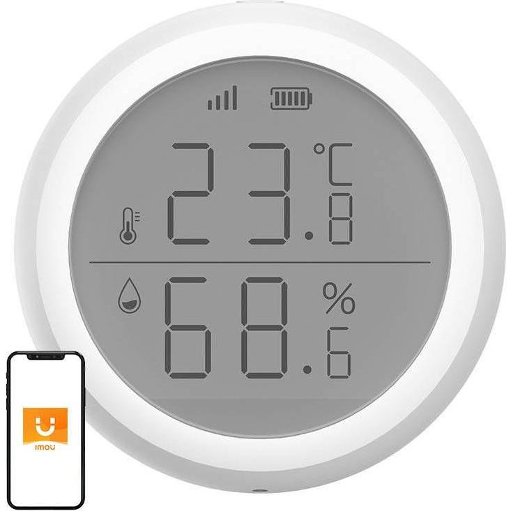 Imou Temperatur- und Feuchtigkeitssensor ZTM1 Zigbee, Thermometer + Hygrometer, Weiss