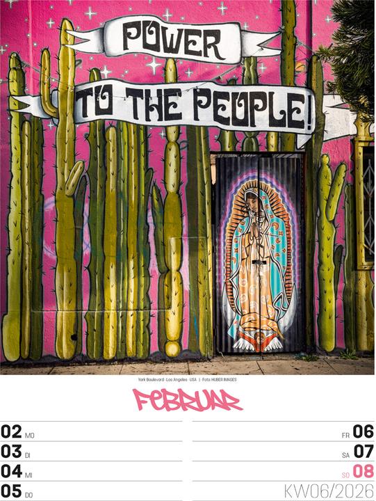 Actual product image Street Art - Graffiti - Wochenplaner Kalender 2026 (25 x 33 cm)