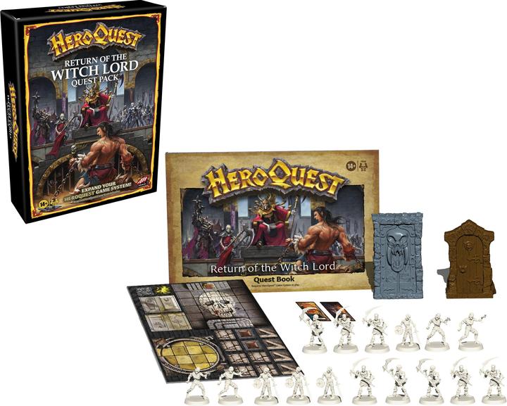 Produktbild Hasbro Gaming HeroQuest Die Rückkehr des Hexen-Lords Abenteuerpack Basisspiel (Französisch)