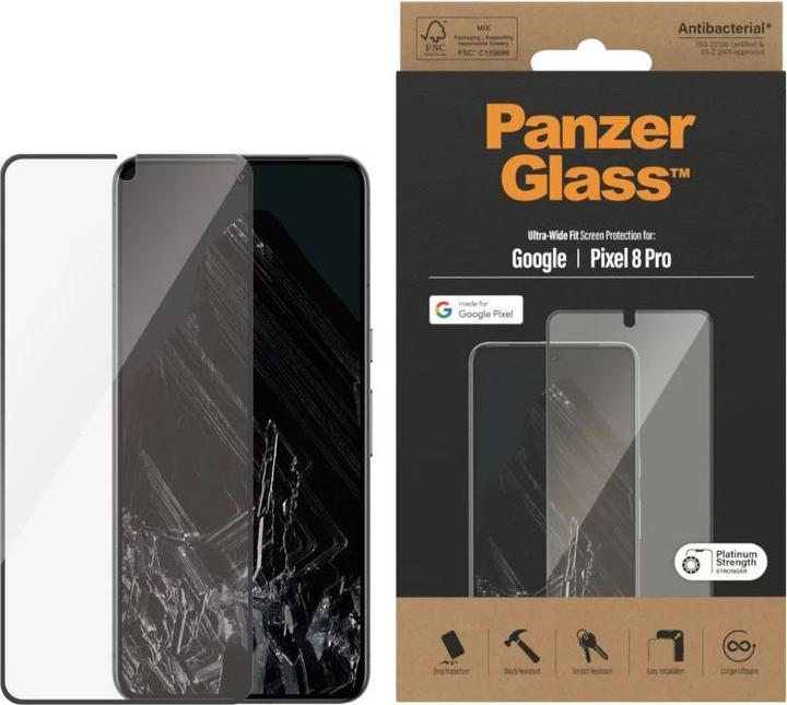Immagine prodotto PanzerGlass Ultra-Wide Fit (1 pz., Google Pixel 8a)