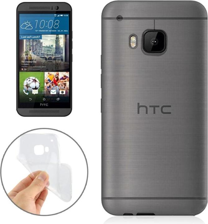 Produktbild König Design HTC One M9 Hülle Transparent Silikon Case durchsichtige Handyhülle (HTC One M9)