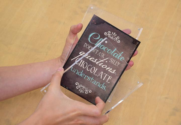 Produktbild Maul Bilderrahmen (B)150 x (T)24 x (H)115 mm, glasklar aus Acryl, im Hoch- oder Querformat nutzbar