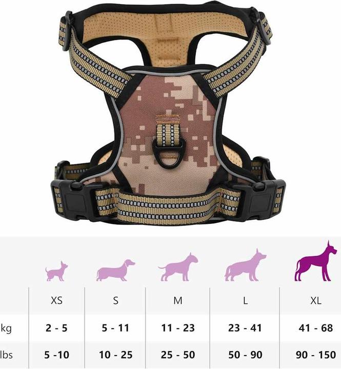 Produktbild vidaXL Hundegeschirr (XL, Hund, Spazieren)