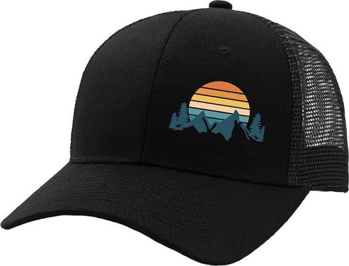 Actual product image Juma Baseball Cap Mesh Sunset Mountain