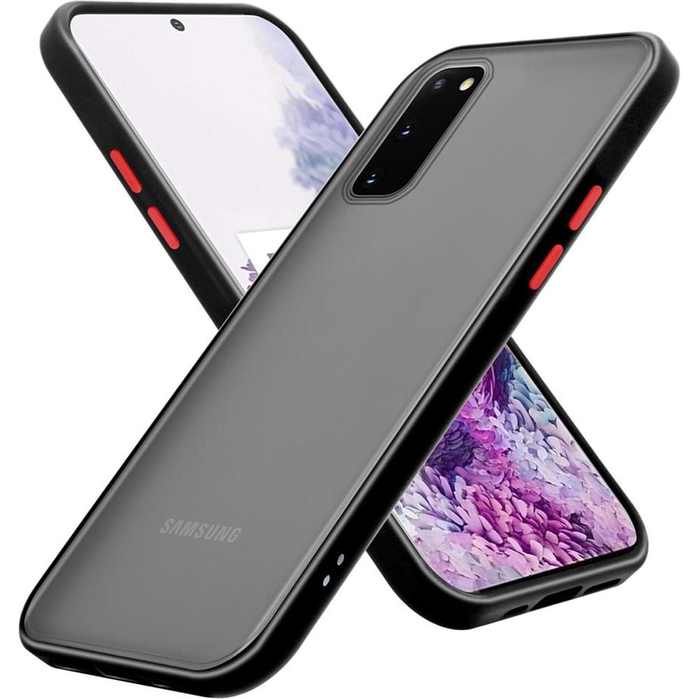 Cadorabo Hybrid Matt Cover (Samsung Galaxy S20+), Smartphone Hülle, Transparent