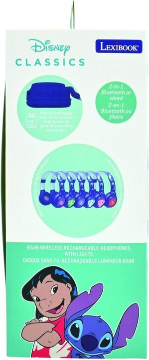 Produktbild Lexibook Stitch Rechargeable headphones with lights (HPBT015D)