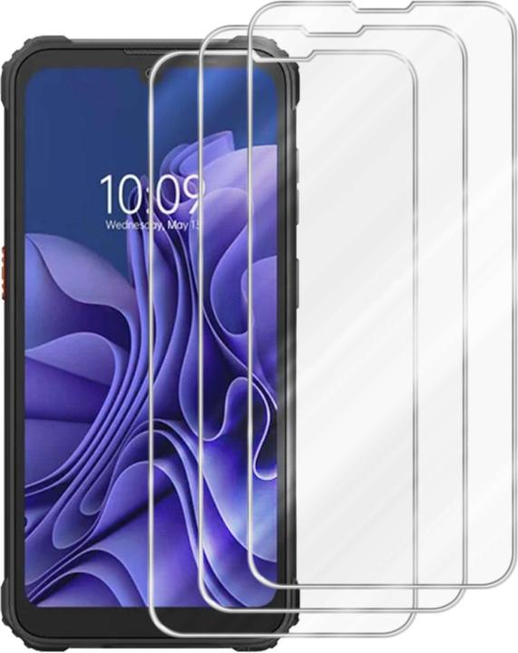 Actual product image Cadorabo Tempered Glass for Blackview BV5300 / BV5300 PRO Fullcover 3x Pack (3 pcs., Blackview BV5300, Blackview BV5300 Pro)