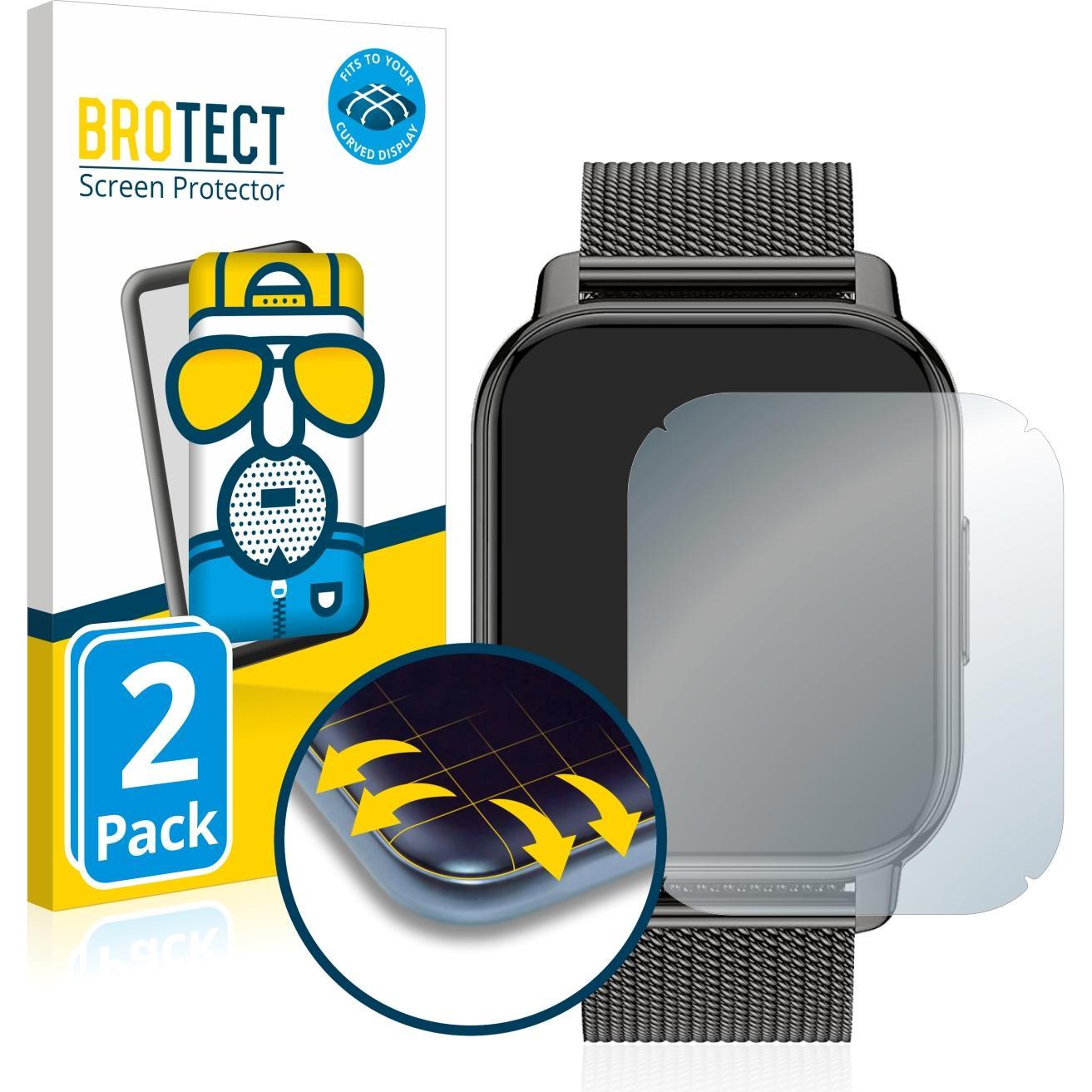 Thumbnail - BROTECT Full-Cover Displayschutz Matt, Smartwatch Schutzfolie, Grau