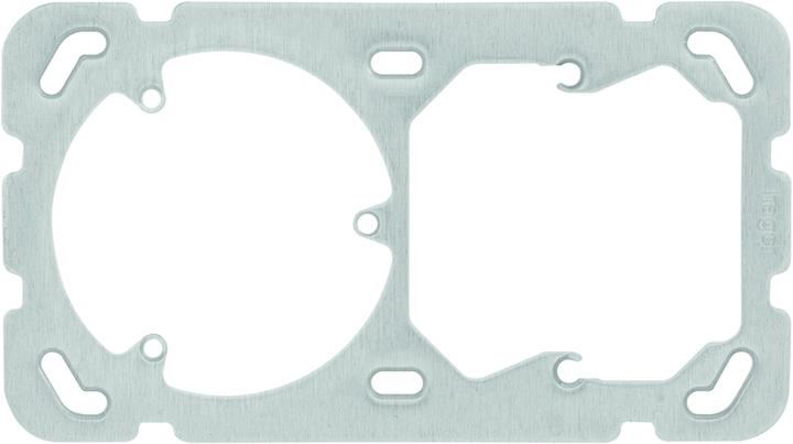 Actual product image Hager Mounting plate 2s vertical (3xT13)